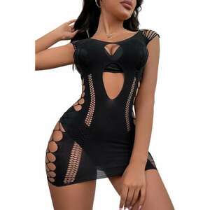 Lenjerie sexy tip rochie scurta - spate gol - EFAYN imagine