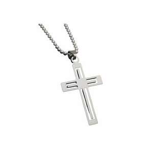 Lant cu pandantiv cruce - model minimalist - tematica religioasa - unisex - EFAYN imagine