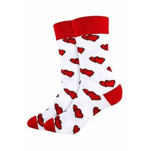 Soseste cute - model peste glezna - cu imprimeu grafic - tematica love socks - unisex - EFAYN imagine