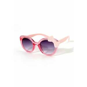 Ochelari de soare pentru fetite - model cu rama semitransparenta accesorizata cu fundita chic - tematica glitter summer - EFAYN imagine