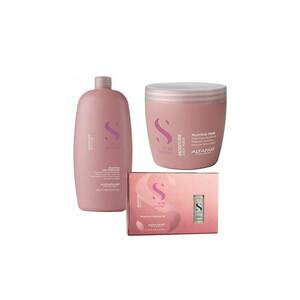 Set Alfaparf Semi Di Lino Moisture Nutritive: 1000 ml - Sampon + 500 ml - Masca + 6 fiole x 13 ml Ulei imagine