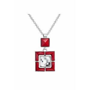 Colier cu cristale Swarovski Crystal / Red 7430-5966-03 - Rosu - Argintiu imagine