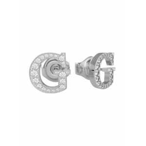 Cercei UBE79109 - Logo - Inox/Rodiu - Pietre Swarovski - 9x9.1 mm - Argintiu imagine