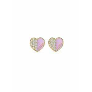 Cercei Lovely stud cu cristale JUBE03048JWYGLCT-U - Auriu - Roz imagine