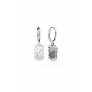 Cercei Crystal Tag JUBE01133JWRHT-U - Argintiu imagine