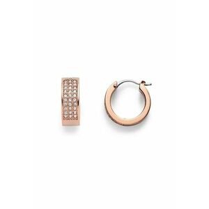 Cercei Vintage Glitz Hoop Pave JOF00169791 - Rose gold imagine