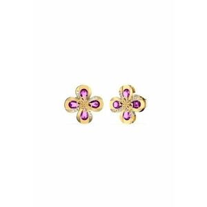 Cercei Amazing Blossom stud cu cristale JUBE03059JWYGPRT-U - Auriu imagine