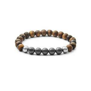 Bratara Vintage Casual Beaded Tiger Eye JOF00492040 - Multicolor imagine