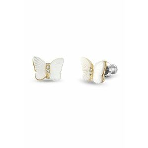 Cercei Radiant Wings stud JF04422710 - Auriu - Alb imagine