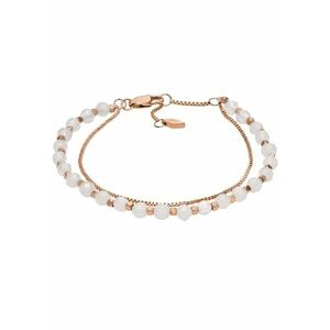 Bratara All Stacked Up JF04444791 - Rose gold - Alb imagine