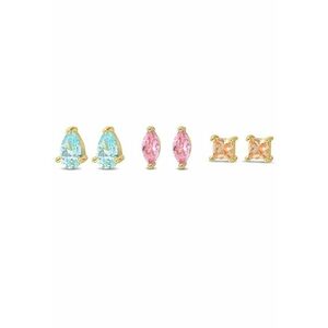 Cercei Fast Fashion stud set JGFTSET1074 - Auriu imagine