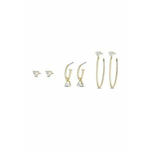 Cercei Gold Tone set JGFTSET1065 - Auriu imagine