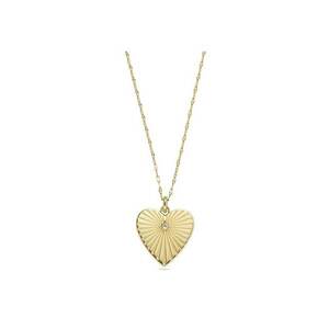 Colier Textured Heart JOF00911710 - Auriu imagine