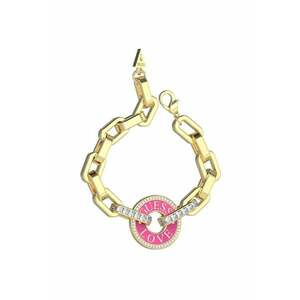 Bratara Love Guess paperclip cu email si cristale JUBB04076JWYGFC-S - Auriu imagine