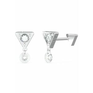 Cercei Crazy Earring stud lung si cristale JUBE03304JWRHT-U - Argintiu imagine