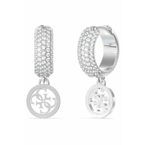 Cercei Crazy Earring rotunzi si cristale JUBE03301JWRHT-U - Argintiu imagine