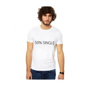 Tricou 50% Single - Alb imagine