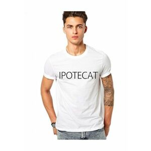 Tricou alb barbati - Ipotecat imagine