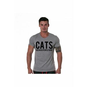 Tricou gri barbati - Cats imagine