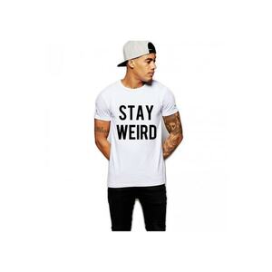 Tricou alb barbati - Stay Wired imagine