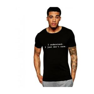 Tricou negru barbati - I understand imagine