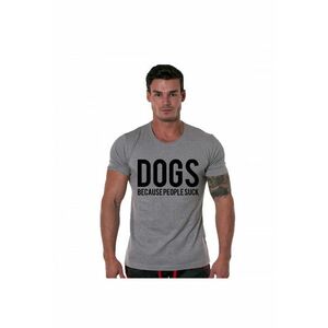 Tricou gri barbati - Dogs imagine