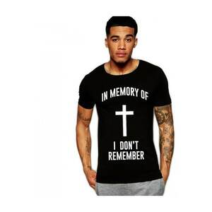 Tricou negru barbati - In memory imagine