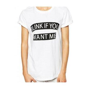 Tricou dama alb - Blink imagine