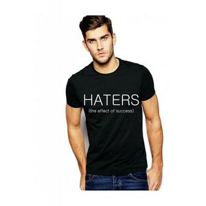 Tricou negru barbati - Haters imagine