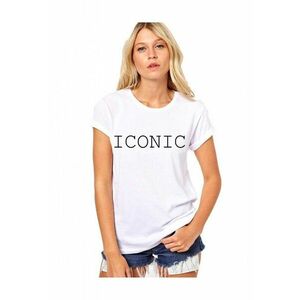 Tricou dama alb - ICONIC imagine