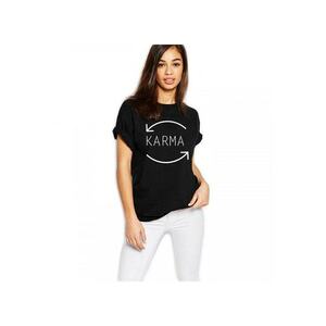 Tricou dama negru - Karma imagine