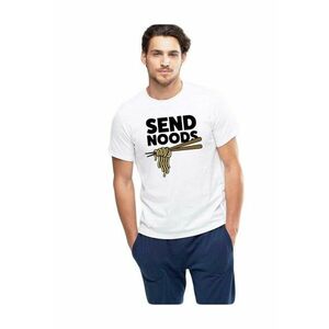 Tricou barbati alb - Send Noods imagine