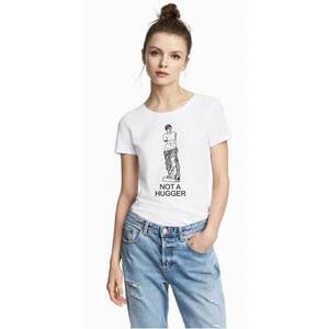 Tricou dama alb - Not a hugger imagine