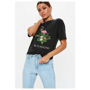 Tricou dama negru - Be Flamazing imagine