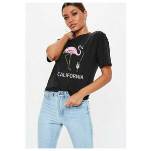 Tricou dama negru - California imagine