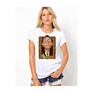 Tricou dama alb - Dali - Frame imagine