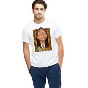 Tricou barbati alb - Dali - Frame imagine