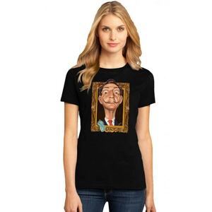 Tricou dama negru - Dali - Frame imagine