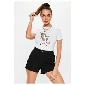 Tricou dama alb - Cool Unicorn imagine