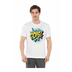 Tricou barbati alb - Oops imagine