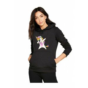 Hanorac dama negru - Cool Unicorn imagine