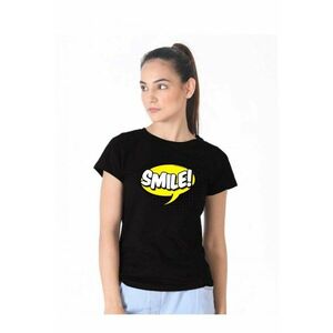 Tricou dama negru - Smile imagine