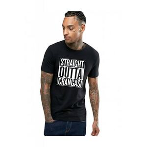 Tricou negru barbati - Straight Outta Crangasi imagine