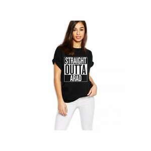 Tricou dama negru - Straight Outta Arad imagine