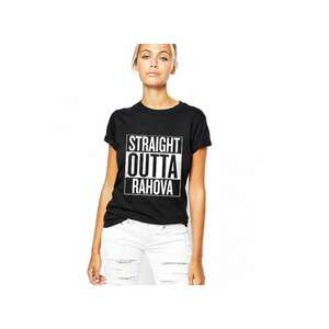 Tricou dama negru - Straight Outta Rahova imagine