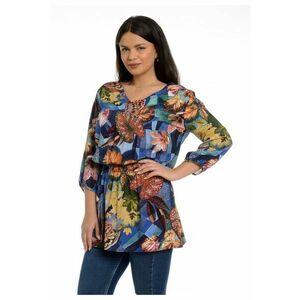 888121491-Tunica dama Multicolor cu Flori imagine