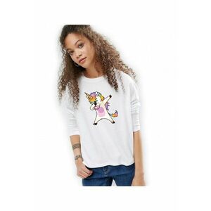 888121069-Bluza dama alba Cool Unicorn imagine