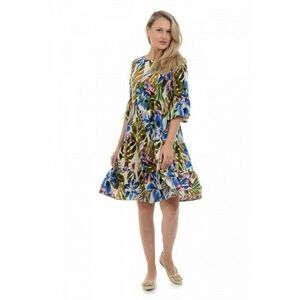 888124547-Rochie Dama Clos cu Imprimeu Multicolor imagine