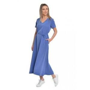 888140573-Rochie Dama Albastra Lunga cu Buzunare imagine