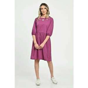 888144275-Rochie Medie Dama V265 - Fucsia pictata imagine